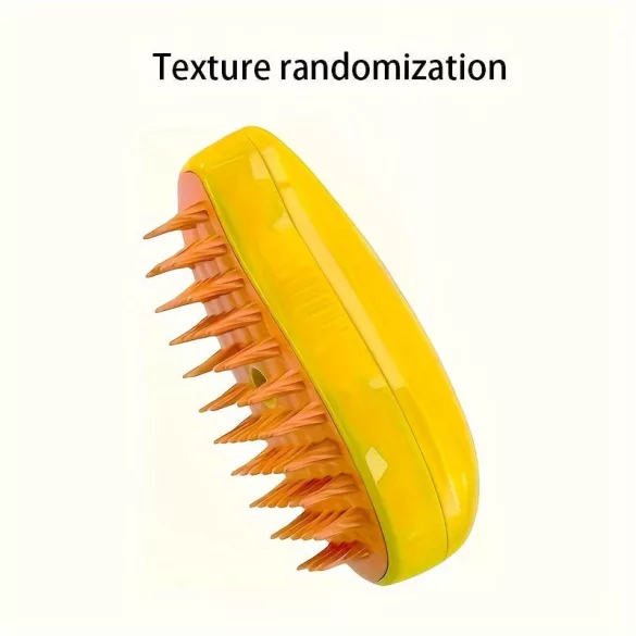 3-in-1 USB-Dampfbürste für Katzen und Hunde, Silikon-Pflege-Massagebürste
