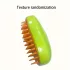 3-in-1 USB-Dampfbürste für Katzen und Hunde, Silikon-Pflege-Massagebürste