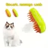 3-in-1 USB-Dampfbürste für Katzen und Hunde, Silikon-Pflege-Massagebürste