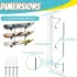 Acryl-Skateboardhalter – Wandmontage horizontaler Skateboard- und Snowboardhalter