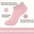 4 Paar Damen-Pilates-Socken, rutschfeste Noppen
