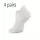4 Paar Damen-Pilates-Socken, rutschfeste Noppen