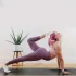 4 Paar Damen-Pilates-Socken, rutschfeste Noppen