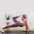 4 Paar Damen-Pilates-Socken, rutschfeste Noppen