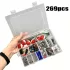 187-teiliges Angelzubehör-Set - Mit Zubehörbox, Haken, Köderteilen, Senkern