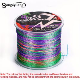   Sougayilang 4-fädige PE geflochtene Angelschnur - stark, langlebig und haltbar