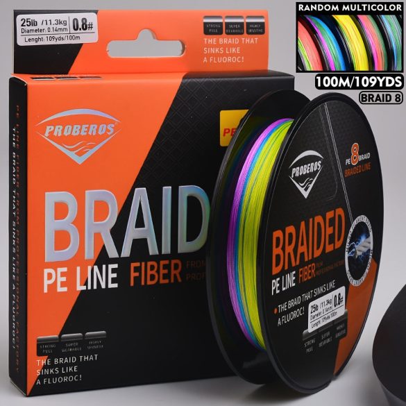 PROBEROS Superstarke 8-fach geflochtene Angelschnur