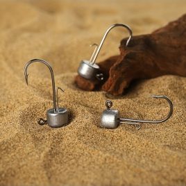 10 Stück Ned Hooks Angelwurm mit Stachelhaken