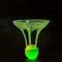 4er-Set fluoreszierende, winddichte Federbälle