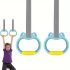 Gymnastikringset, Zugringe mit Gurten