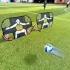 Tragbares und einfach aufstellbares Fußball-Trainingsnetz