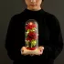 Ewige Rose mit LED-Lampe in Glasglocke – Romantisches Geschenk und Dekoration