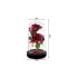 Ewige Rose mit LED-Lampe in Glasglocke – Romantisches Geschenk und Dekoration