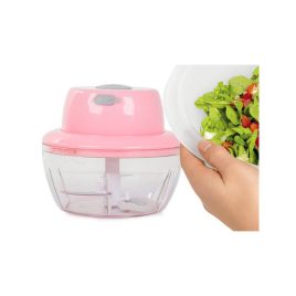   Elektrischer Gemüse- und Zwiebelhacker – USB Aufladbar, Edelstahlklinge