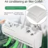 10 Stk. N95 elektrostatischer Luftreiniger-Filter für Wandklimaanlagen, PM2-Filterung