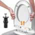 2 Stk. WC-Sitz Scharnier Schrauben, universell, obere Befestigung, Gummi-Ersatzset