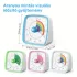 Yunbaoit Regenbogen-Visueller Timer mit Nachtlicht, 60-Minuten-Countdown, 2 AAA-Batterien