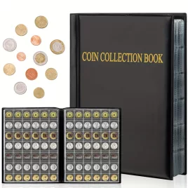   420 Taschen PVC Münzalbum mit robusten Seiten, Weltmünzen-Aufbewahrung für Sammler