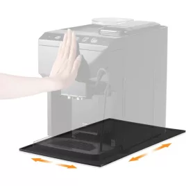   Silikonunterlage für Kaffeemaschinen, kompatibel mit De Longhi Magnifica 1 und Philips LatteGo, Schwarz