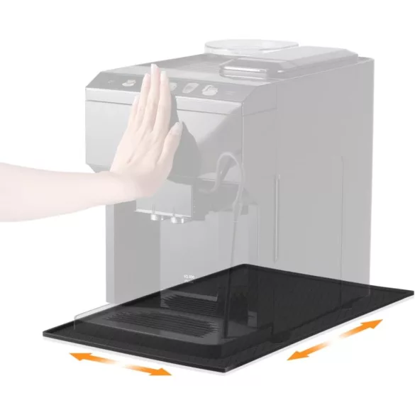 Silikonunterlage für Kaffeemaschinen, kompatibel mit De Longhi Magnifica 1 und Philips LatteGo, Schwarz