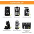 Silikonunterlage für Kaffeemaschinen, kompatibel mit De Longhi Magnifica 1 und Philips LatteGo, Schwarz