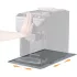 Silikonunterlage für Kaffeemaschinen, kompatibel mit De Longhi Magnifica 1 und Philips LatteGo, Schwarz