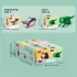 10-in-1 Mini Süße Haustier-Serie Baustein-Set, kombinierbar zu 10 kleinen Modellen oder 1 großem Modell Türkis