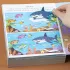 Tierstickerbuch für Kinder - lehrreiche, ruhige Beschäftigung, 1 von 6 Tierthemen wählbar, chinesische Version