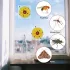 6 klebrige Fliegenfallen für Fenster, Blumenmuster, für Innen- und Außenbereich, 6 Kirschblüten