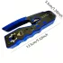 50-tlg. Starkes RJ45 Crimp-Set mit Kabeltester und Schneider - Für Cat5e/Cat5/Cat6 Ethernet