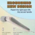 Handliches tragbares Massagegerät - USB-C aufladbar, ultra-leise, Tiefengewebemassage für Nacken, Rücken, Beine Weiß
