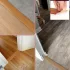 5,1 cm breiter selbstklebender Bodenverbindungsstreifen für Laminat- und Vinylböden, Holzmaserung Braun