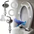13-teiliges Edelstahl WC-Sitz Scharnier-Set mit nicht-textilen Dichtungen und Schrauben - Set