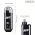 WEEME Herren USB-betriebener Ohr- und Nasenhaarschneider mit LCD-Display, wiederaufladbar, Schwarz