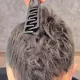 2-teiliges Herren-Stylingkamm-Set aus Kunststoff - Schwarz
