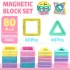 40er Set magnetische Bausteine, STEM Lernspielzeug für Kinder, zufällige Farbe/Stil