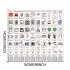 70 Stück/Set elektrische Schalter Etikettenaufkleber - PVC-Material zur Heimidentifikation