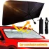 Autosonnenblende, universell, leicht montierbar und faltbar, hitzebeständig, verbesserter Sommer-Sonnenschutzbezug