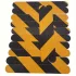 16 Stück rutschfeste Treppenstufenband, 4 × 33 cm, für Innen-/Außentreppen, Stufen und Boote, Schwarz und Gelb