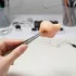 Lustiges, lebensechtes Pickelquetscher-Fidget-Spielzeug, wiederverwendbarer sensorischer Stressabbau, Mitesser-Quetschmodell - A