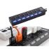 7-Port USB-Hub mit Schalter - Schwarz