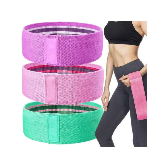 3er-Set Elastikbänder für Training - Fitnessbänder - Sportelastikbänder - Trainingsgeräte - Fitnesszubehör