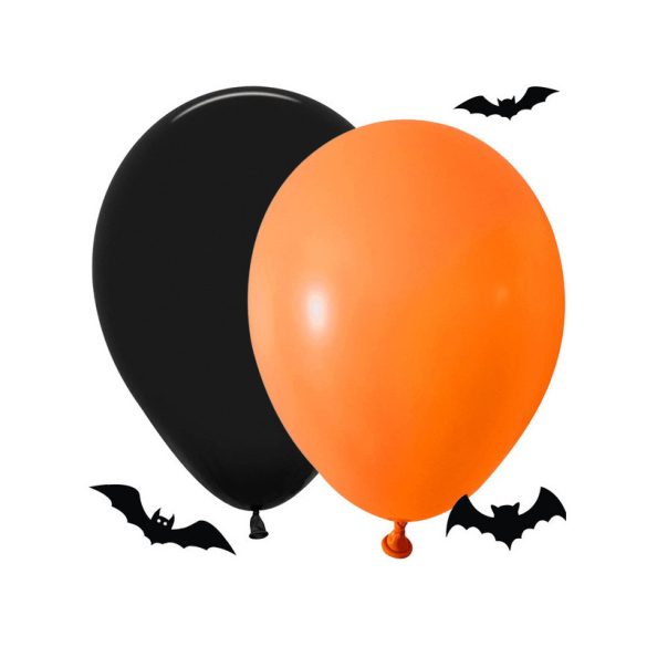 Halloween-Luftballon-Set Schwarz-Orange 20 Stück