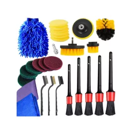 Schleifschwamm-Set für Mikrofaser-Pads und Bohrbürsten