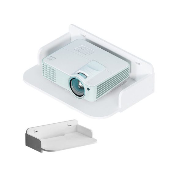 Wandregal Blumen weiß matt