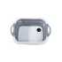 Silikon Klappschüssel mit Abtropfer für Spüle