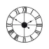 Róma Retro Vintage Loft 3D Wanduhr 50cm