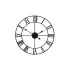 Róma Retro Vintage Loft 3D Wanduhr 50cm
