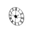 Róma Retro Vintage Loft 3D Wanduhr 50cm