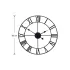 Róma Retro Vintage Loft 3D Wanduhr 50cm